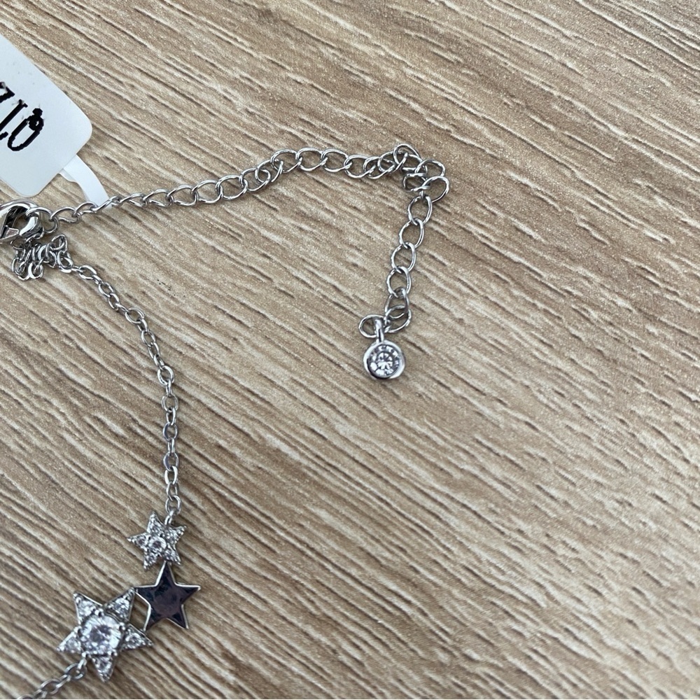 BNWT Charmed Aroma Silver Crystal Star Bracelet/Anklet - Picture 2 of 6